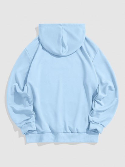 Letter C'EST LA VIE PARIS Embroidery Essentials Hoodie And Drawstring Pocket Jogger Pants Set - Image 3