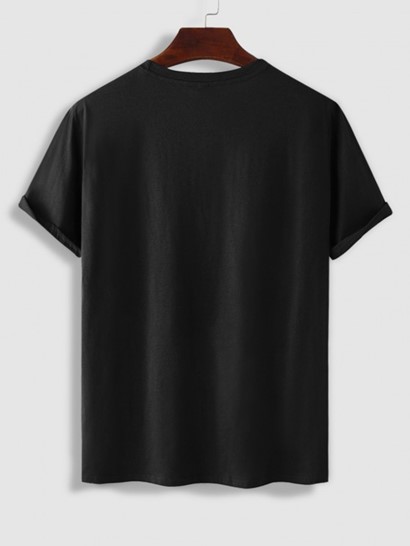 Men's Athleisure Outfits Casual Smile Face Grimace Graphic Printed Short Sleeves T-shirt And Basic Shorts Set - Image 3